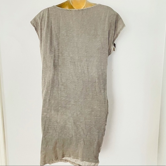 ZARA Grey Beaded Chain Dress Small | Y2K Glam Minimal Vintage Chic - Picture 3 of 4
